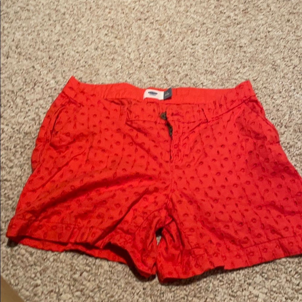 Women’s Cute Orange Shorts Size 2